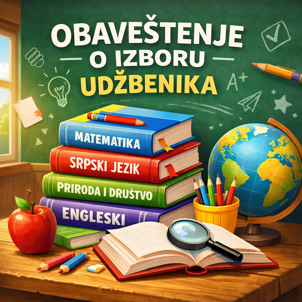 ОДЛУКА О УЏБЕНИКА ЗА 2026/27. ШКОЛСКУ ГОДИНУ